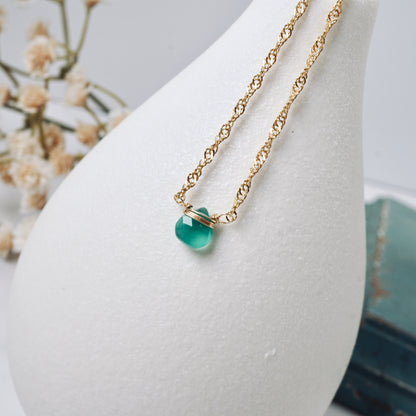 Petite Green Onyx Pendant