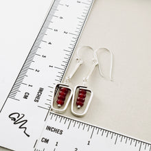 Load image into Gallery viewer, AM – Cranberry Drop Earrings (SS)