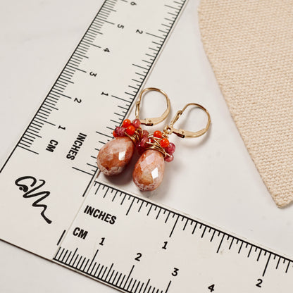 Pink Quartz Nested Earrings