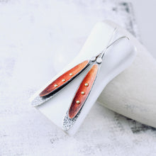 Load image into Gallery viewer, Dragonfly Wing Earrings (Pumpkin Ember)