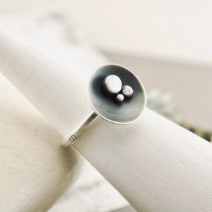 LS - Silver Nest Ring SS (Thin Band) (Sizes 5.5, 7.5)