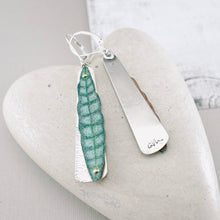 Load image into Gallery viewer, RH - Tropical Leaf Tapered Drop Earrings (Tropical Green)