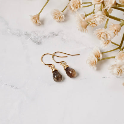 Petite Labradorite Drop Earrings