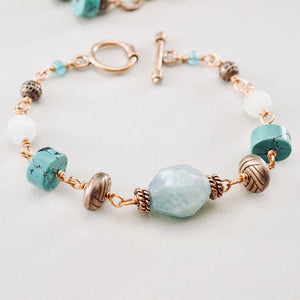 TN Amazonite & Turquoise Copper Bracelet (Copper)