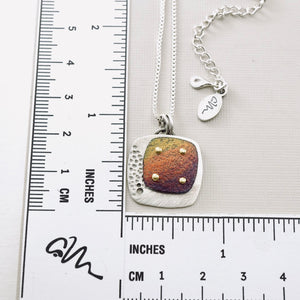 RH - Ember Glow Square Pendant (SS)