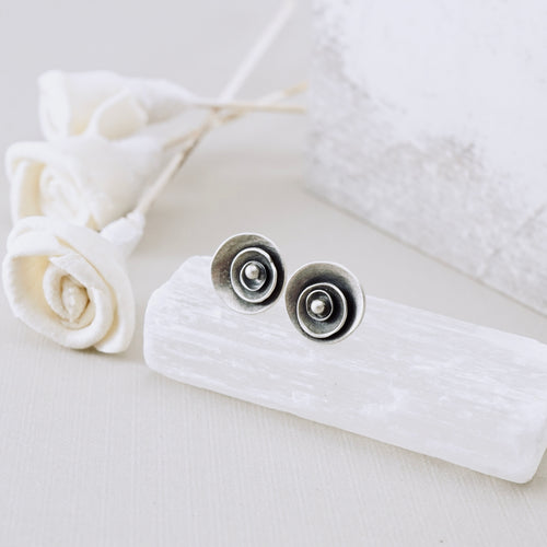 AM - Double Poppy Stud Earrings (SS)