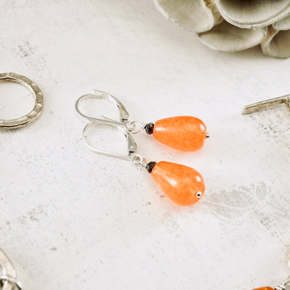 Carnelian Drop Earrings