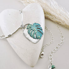 Load image into Gallery viewer, RH - Aqua Monstera Pendant (SS)