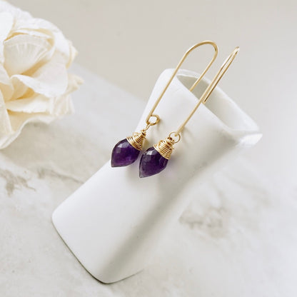 Amethyst Drop Earrings