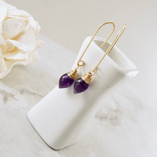 Amethyst Drop Earrings