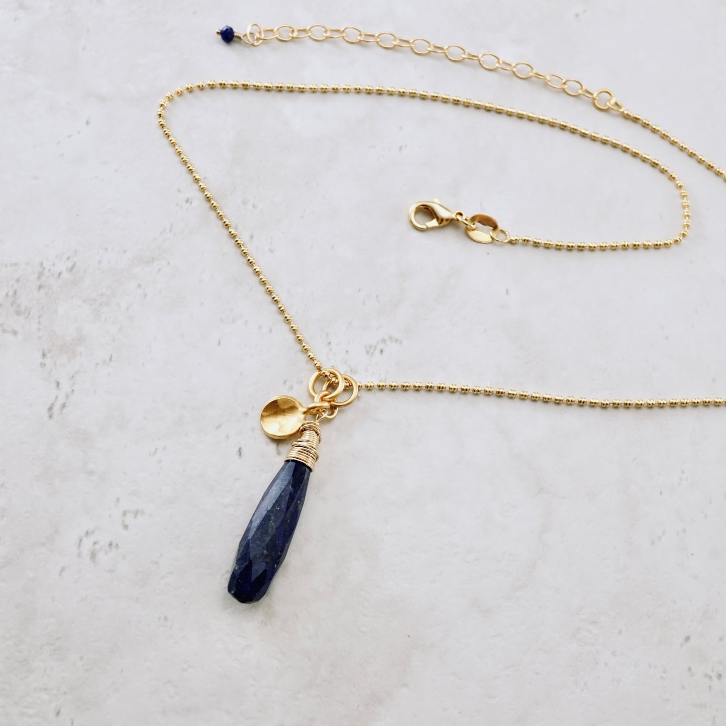 Lapis Drop Pendant