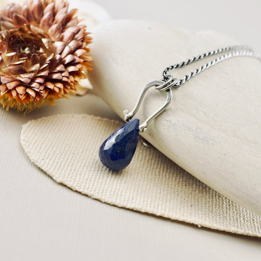 Petite Swings Lapis Drop Pendant