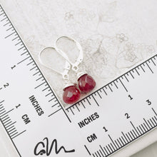 Load image into Gallery viewer, TN Ruby Quartz Petite Drop Earrings (SS)