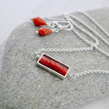Load image into Gallery viewer, TN Coral Petite Bar Necklace (Sterling Silver)