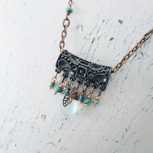 Copper Chalcedony Pendant