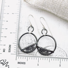 Load image into Gallery viewer, SE Steel Woven Round Earrings (Mild Steel &amp; Sterling)