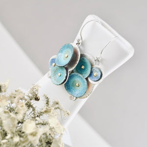 RH - Water Drop Short Earrings (Turquoise & Blue)