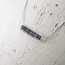 Load image into Gallery viewer, TN Iotile Long Bar Necklace (Sterling Silver)