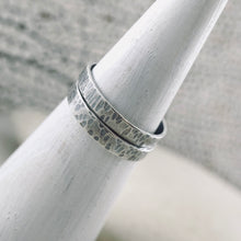 Load image into Gallery viewer, Stackable - Textured Flat Band Ring (Sterling)