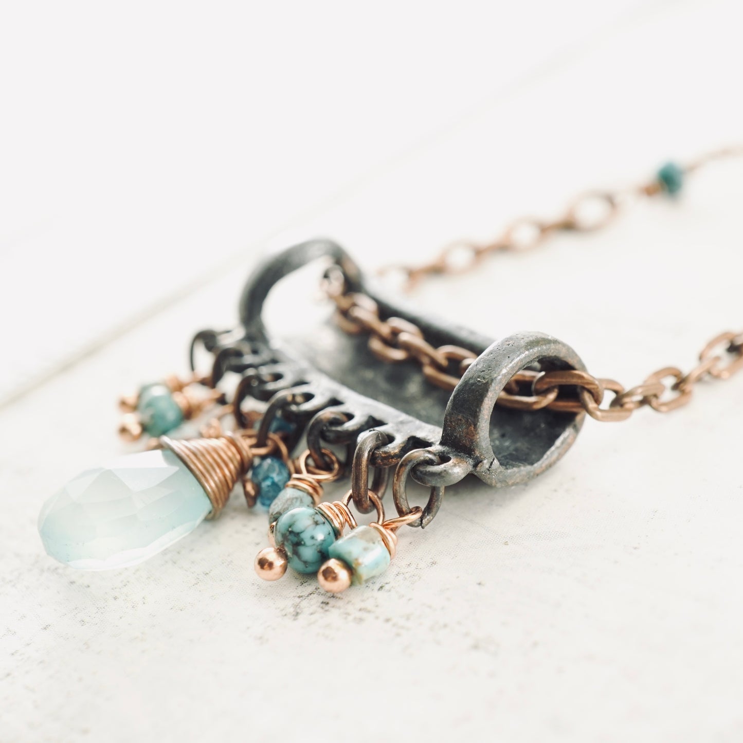Copper Chalcedony Pendant