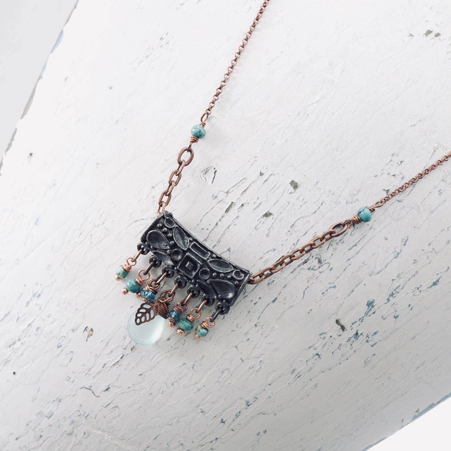 Copper Chalcedony Pendant