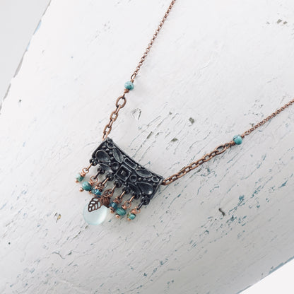 Copper Chalcedony Pendant