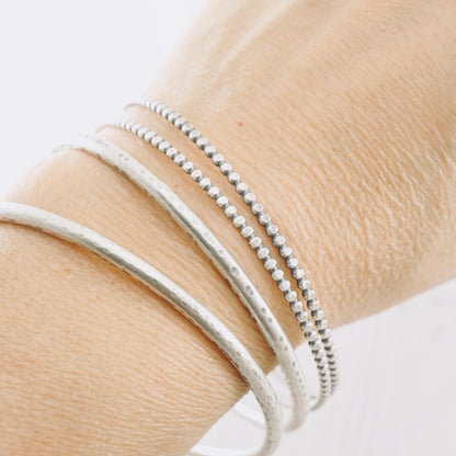 Stackable Beaded Bangle Bracelet
