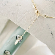 Load image into Gallery viewer, TN Iolite Petite Bar Necklace (Gold-filled)