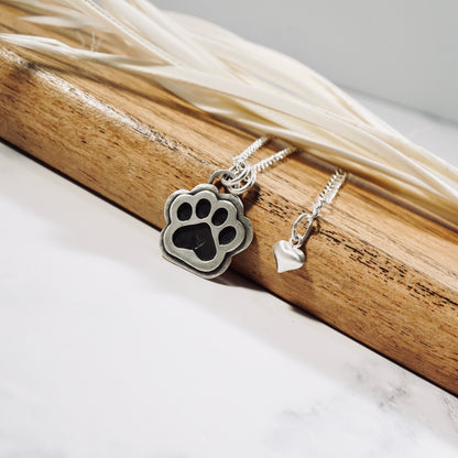 Pet Paw Print Necklace