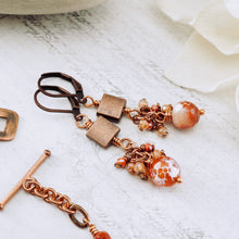 Load image into Gallery viewer, TN Agate &amp; Calcite Copper Bracelet (Toggle Clasp)