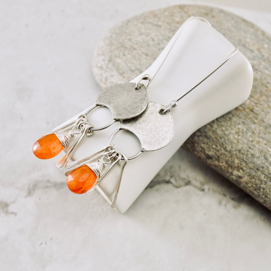 Carnelian Happy Pod Earrings