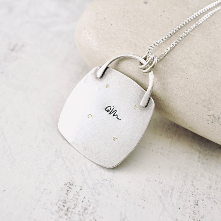Retro Triple Square Pendant