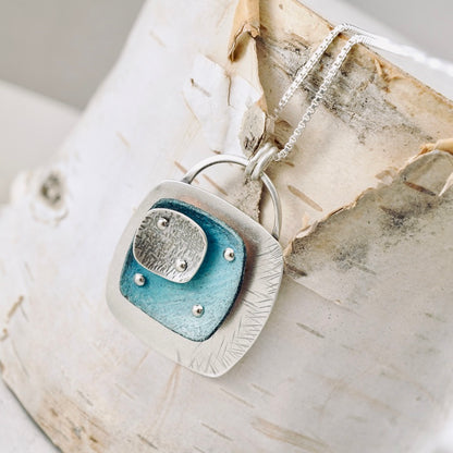 Retro Triple Square Pendant