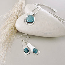 Load image into Gallery viewer, RH - Retro Petite Square Tapered Earrings (Turquoise &amp; Sky)