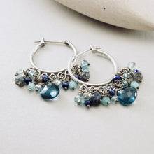 Load image into Gallery viewer, TN Ocean Breeze Hoop Earrings (SS)