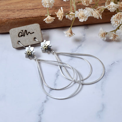 Double Teardrop Blossom Earrings