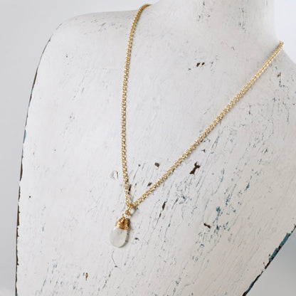 Moonstone Drop Pendant
