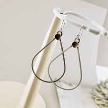 Load image into Gallery viewer, AM – Pod Teardrop Loop Earrings (SS &amp; CU)