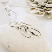 Load image into Gallery viewer, AM – Mini Oval Pod Loop Earrings (SS)