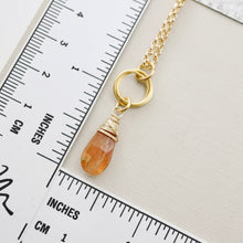 Load image into Gallery viewer, TN Golden Dawn Sunstone Pendant (GF)