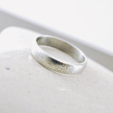 Load image into Gallery viewer, Stackable - Half Round Hammered Textured Ring (Sterling - 7.5)