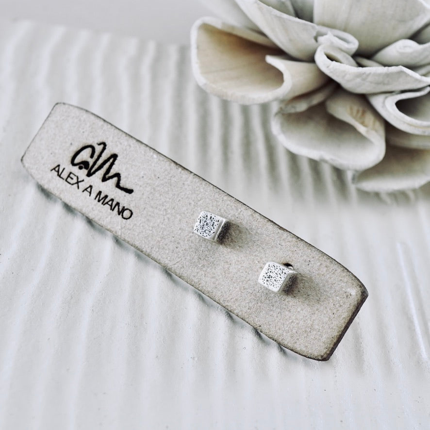 Mini Love Cubes Stud Earrings