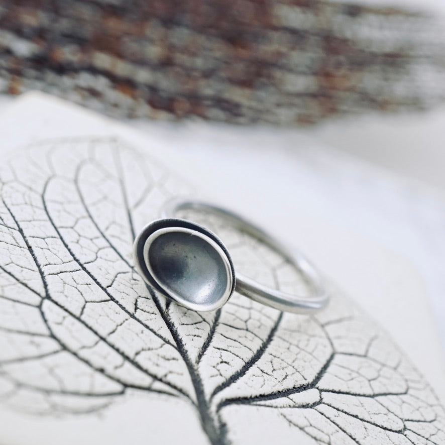 Stackable Nesting Oval Pod Ring