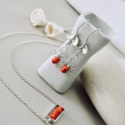 Spiny Oyster Ladybug Earrings