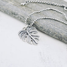 Load image into Gallery viewer, BG - Monstera Leaf Pendant (Sterling Silver)