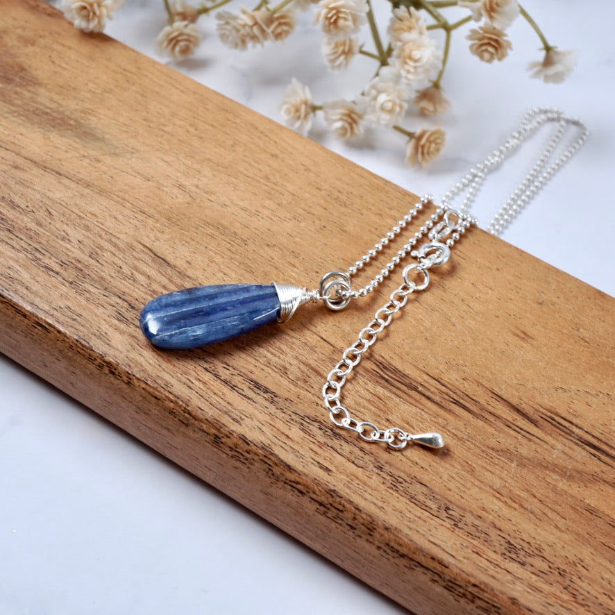 Blue Kyanite Drop Pendant