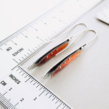 Load image into Gallery viewer, Dragonfly Wing Earrings (Pumpkin Ember)
