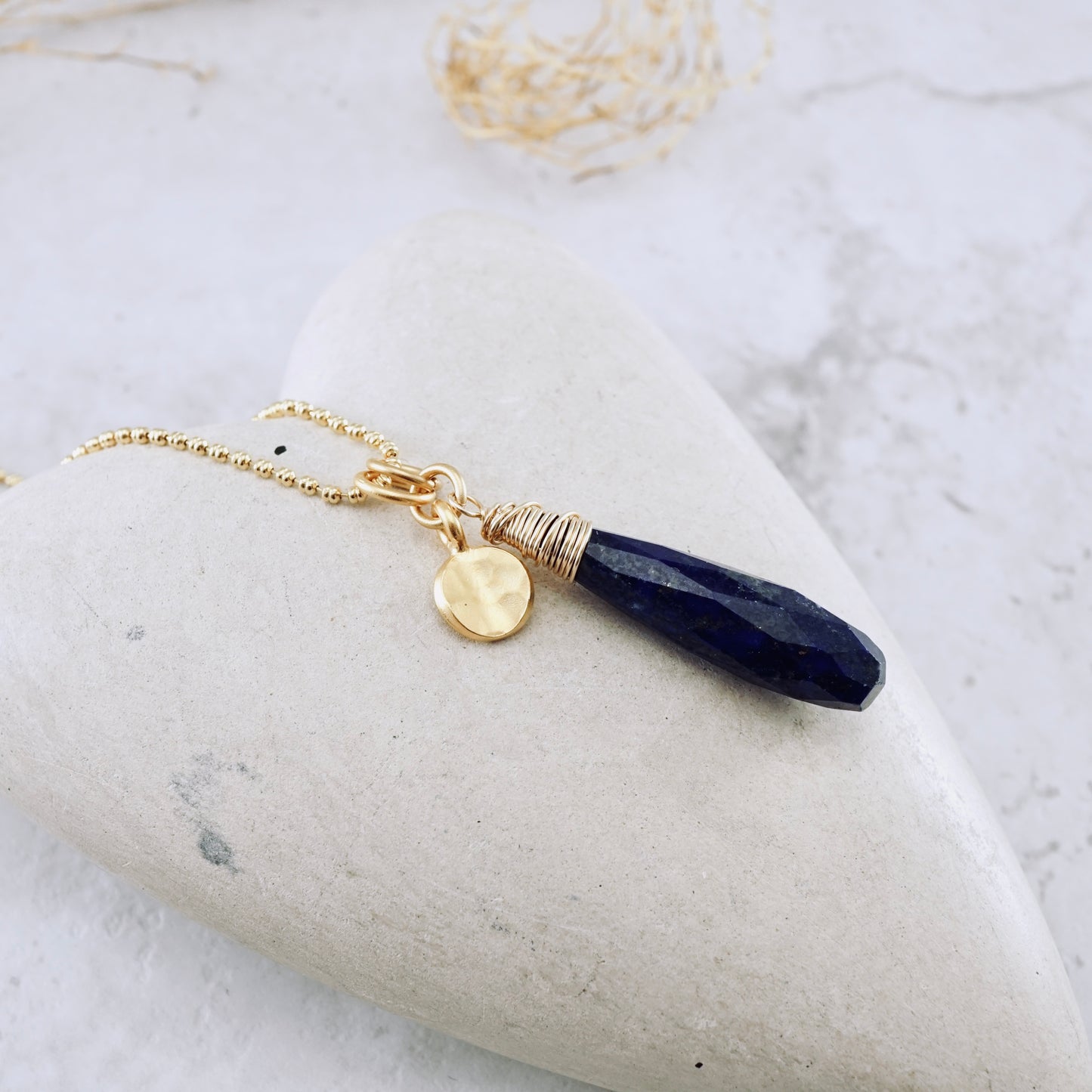 Lapis Drop Pendant