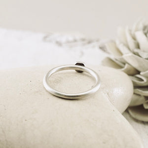 LS – Geometric Pod Stacking Ring (SS) (Size: 7)