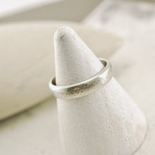 Load image into Gallery viewer, Stackable - Half Round Hammered Textured Ring (Sterling - 7.5)